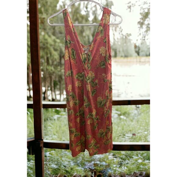 Tommy Bahama Vintage Dress Pink Floral Flowers size XL (16) Sleeveless summer - Picture 2 of 6